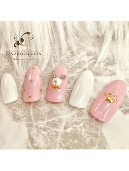 ノーラスリエン 銀座(NOLASLIEN)/干支ネイル うさぎネイル
