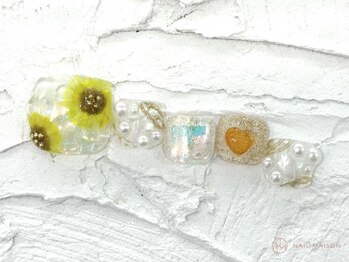 ネイルメゾン 池袋店(NAIL MAISON)/うるうるひまわり¥11000