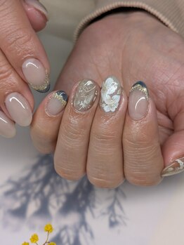 ハイディー(Hi-De)/【ネイル】アンティークフラワー