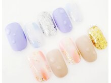 ネイルサロン クイール 小山店(NAIL SALON QUILL)/スクラッチ＋水滴アート