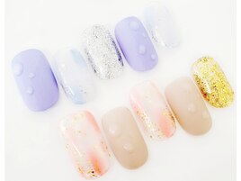 スクラッチ＋水滴アート