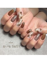 ブルーデイジー(BLUE DAISY)/animal  nail