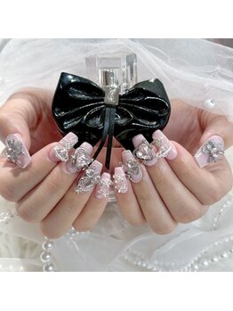 マシェリローズ(Macherie Rose)/ゴテゴテネイル♪