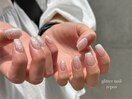 キラキラホワイトネイル¥5500