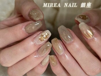 ミレアネイル 銀座(MIREA NAIL)の写真/マグネットフレンチ・クリアフレンチなどデートにピッタリのネイルも♪うるちゅるデザイン再現性当店NO.1☆