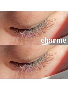 アイラッシュサロン シャルム 練馬(Charme)/ブラウン × パープル