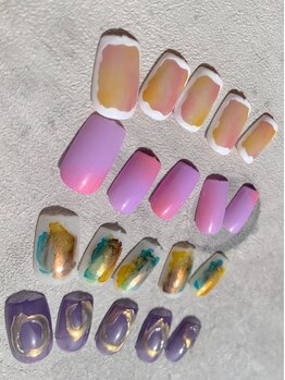 チェイリーネイル(Cheery nail)の写真/【つけ放題90分¥6500/120分¥7300】豊富なパーツ×似合わせカラーで理想の指先に♪