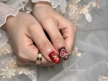 ネイル ミュー(nail myuu)/3Dオーダー☆キルティングハート
