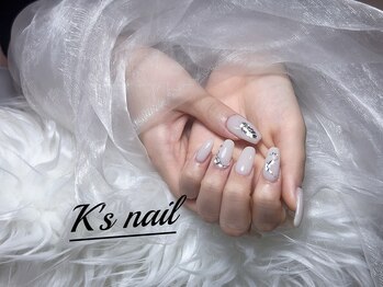 ケイズネイル 八王子(K's Nail Salon)/4本ストーンデザイン