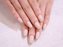 ラルネイル 大宮(Lull. nail)/＊上品ライン＊ワンカラー＊
