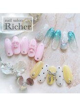 エスフィーネイルサロン リシェル(Esfy nailsalon Richer)/8月　ワンホンアート定額