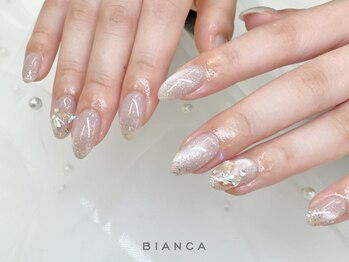 ビアンカ 恵比寿西口店(Bianca)の写真/平日土10-21時／日祝10-20時迄＞ 2026年春トレンドネイル¥7000/マグ全80色！持ち込みデザイン¥9300