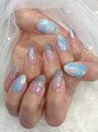 ネイルズガッシュ 川崎店(NAILsGUSH) チェックとお花の組み合わせが可愛い◎.*。