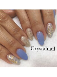 ワンカラー×ラメ