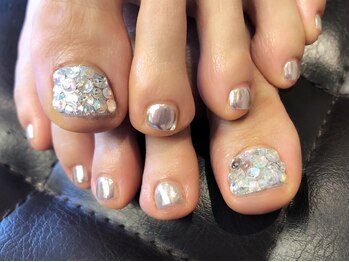 プラハネイル(+HER 美甲)/埋め尽くし×ミラー