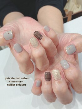 プライベート ネイルサロン マーマ(murmur)/チェックネイル