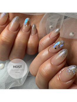 モストネイル 五日市店(MOST nail)/人気のクリアオーロラストーン