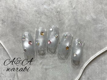 キラキラフラワーストーン