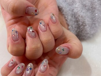 アルティノ ネイル ガーデン(altino nail garden)/カラフル/フラッシュ/マグネット