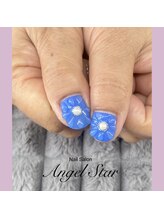 エンジェルスター(Angel Star)/ぷっくりフラワーネイル♪