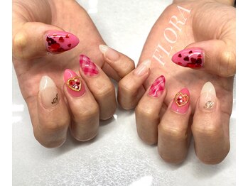 フローラ(FLORA)/ハート・ギンガムチェック