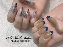 エーネイルサロン プラーカ本店(A-Nail Salon)/22/9/6　アシメネイル