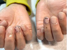 レオネイル(Leo NAIL)/ワンカラーに1本だけアート☆