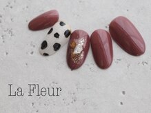 ラ フルール(La Fleur)/ダルメシアン　くすみボルドー