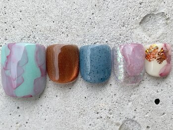 フリークネイル(FREAK Nail)/インクニュアンスFOOT ¥12000
