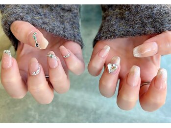 ビューティービースト フォー ネイルアンドアイラッシュ 松浜店(beauty:beast)/キラキラアシンメトリー☆