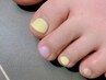 【フット】　フットワンカラー￥6600　フットバス付き