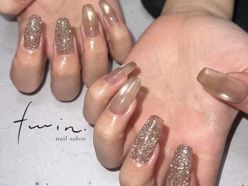 ツイン(twin.)/マグネットネイル×オプ有