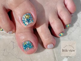・F MIXホロサマーネイル13980円
