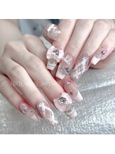 クイーンズビューティーサロン 新宿本店(Queen's beauty salon)/長さだし　リボン　パラジェル