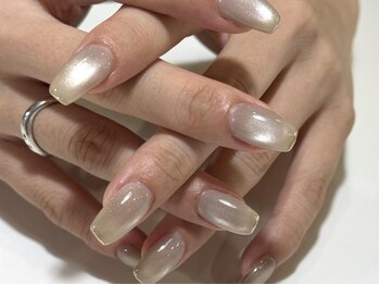 アイネイルズ 渋谷店(I nails)/【Maiko.w】うるミラーフレンチ
