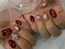 ネイルサロンアンドスクール ニコ(NICO)/シャって黒ライン