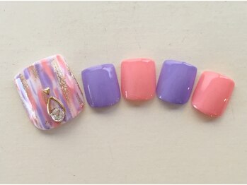 ネイルサロン リーチェ(Riche)/フットジェル定額/9,800円