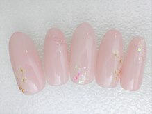 ネイルサロン あかねいろ/秋冬　お花押し花　桜アート　