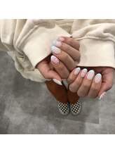 アンダーバーホワイトプラス 南海難波店(_WHITE+)/フラワーネイル