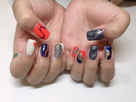 カラフル ニュアンス ちぐはぐ