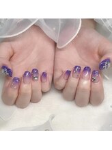 メル バイ ウィリートーキョー(MELL by wellytokyo)/持ち込みラメグラ　推し活ネイル