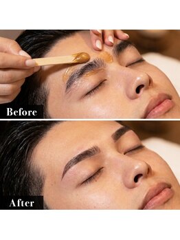 ウィンサムテン 新宿店(Winsome)の写真/黄金比から導く垢抜けメンズ眉毛サロン☆顔の骨格を活かして、モテ顔・好印象プロデュース◎毛穴洗浄も