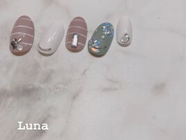 定額10500　ボーダーネイル