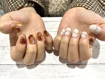 ネイルキュート アンド クールラッシュ 亀有店(nailcute & CoolLash)/ちぐはぐニュアンス