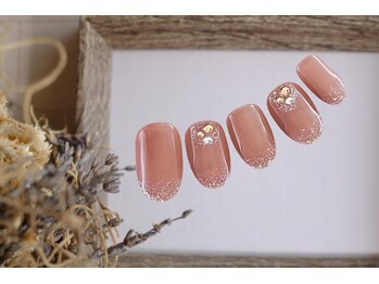 ファストネイル キラリナ京王吉祥寺店(FAST NAIL)/ミラーネイル　花　【11386】