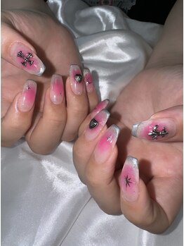 フラワーズネイル(flowers nail)/じゅわっとチークネイル