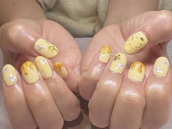 パープルの爪屋/はちみつとろり!おでかけネイル