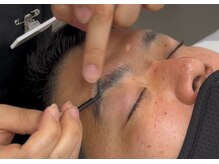 アンジェリック ウィング川崎店(Angelic)/メンズ眉毛（パーマ付）工程3