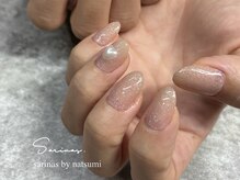 サリナスネイル 西院店(SARINASNAIL)/ベージュラメで大人可愛いネイル