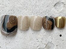 フリークネイル(FREAK Nail)/色鉛筆ラインアートFOOT ¥12000